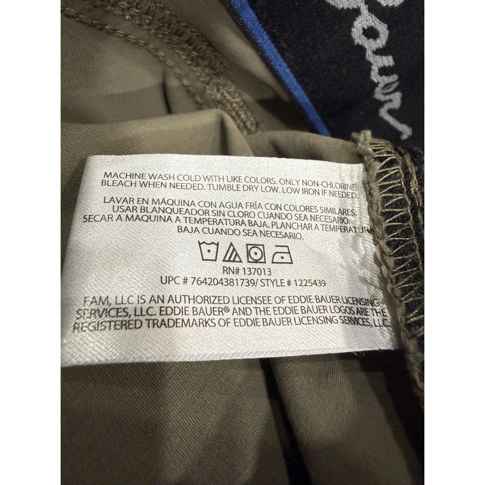 Eddie Bauer Mens Horizon‎ Guide Hiking Pants Olive Green 40x30 Stretch 1225439